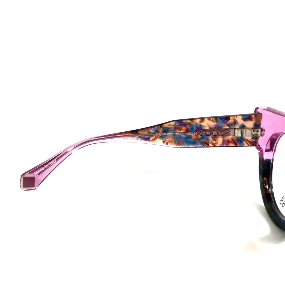 J. F. Rey Eyeglasses Frames CAROLINA 8022 Clear Purple Blue Tortoise 49-22-143